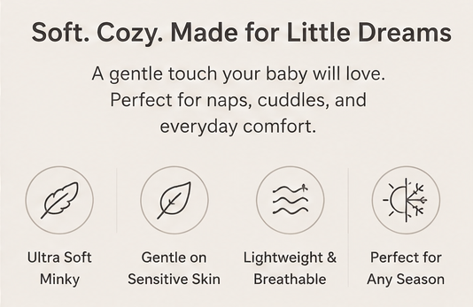 Soft Plush Baby Blanket 1pc