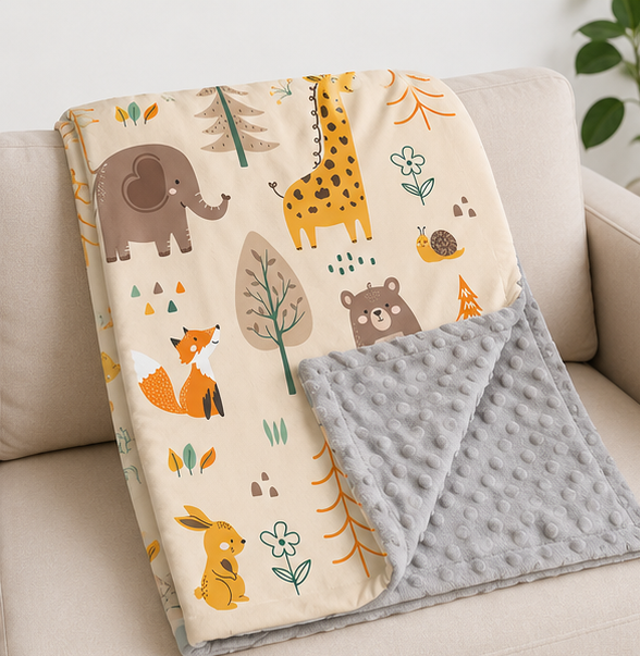 Soft Plush Baby Blanket 1pc