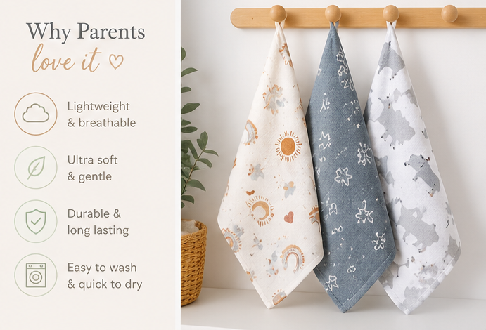 Muslin Swaddle Blanket Set 5 Pack